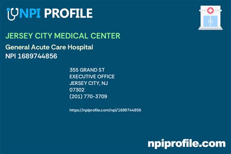 Jersey City Medical Center in Jersey City - NPI No