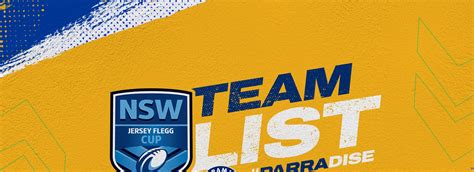 Jersey Flegg Cup Team List - Eels v Rabbitohs, Round 22 Eels