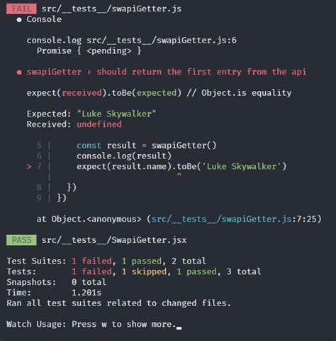 Jest expect tothrow async.  And that's a lot of work and added complexity when our initial ...