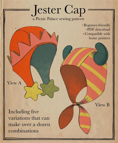 Jester Hat Sewing Patterns Free Patterns Fleece Hat Pattern Hat Patterns To Sew Sewing Hats