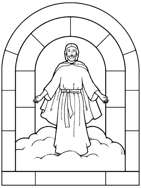 Jesus In Heaven Coloring Page Learning How to Read