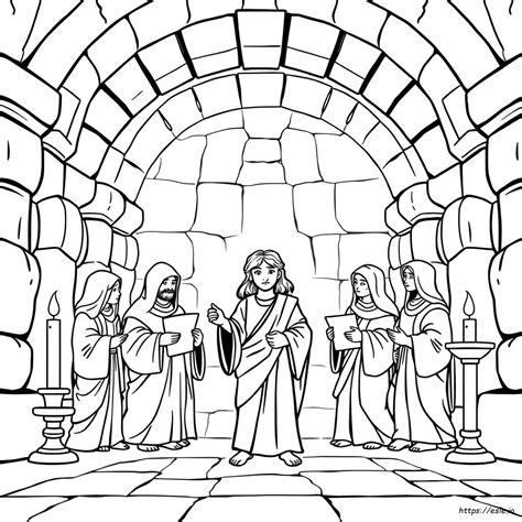 Jesus In The Temple Coloring Shee