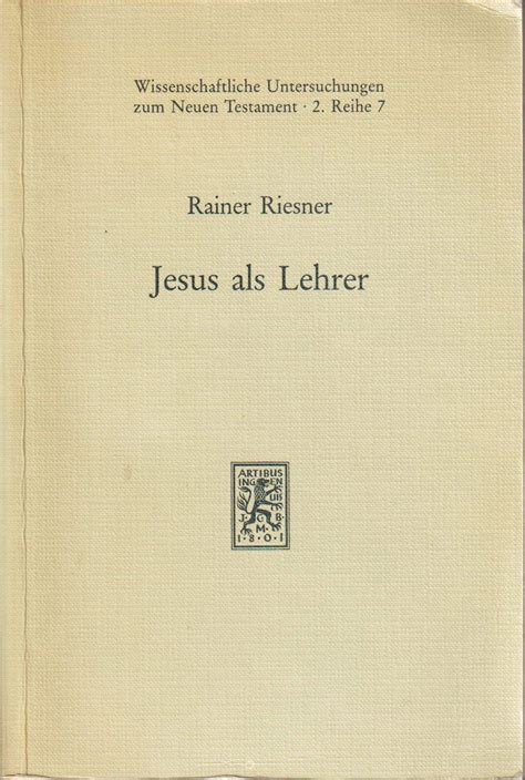 Jesus als lehrer (wissenschaftliche untersuchungen zum neuen testament, 2). - 1969 camaro rs ss z28 fabrik montageanleitung nachdruck.