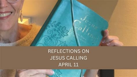 Jesus Calling- April 1. Posted on April 1, 2015 by joshnaomi. 0. I am calling you to a life of constant communion with Me. Basic training includes learning to live above your circumstances, even while interacting on that cluttered plane of life. You yearn for a simplified lifestyle so that your communication with Me can be uninterrupted.. 