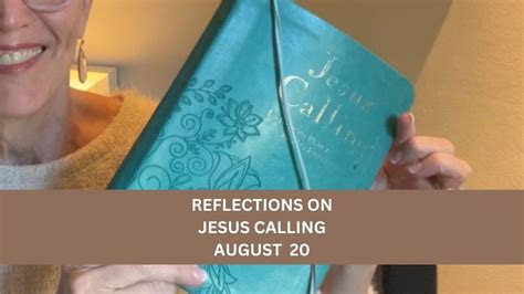 Jul 31, 2018 · Jesus Calling: August 30