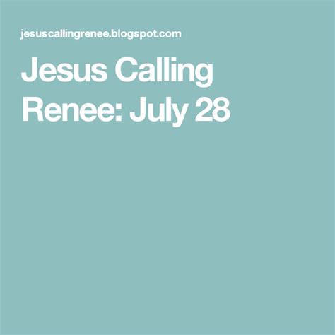 Jesus calling july 28. 2. Jesus Calling: July 29th, 2022. Author: www.jesuscallingdailydevotional.com. Evaluate 4 ⭐ (23675 Ratings) Top rated: 4 ⭐. Lowest rating: 2 ⭐. Summary: Articles about Jesus Calling: July 29th, 2022 Jesus Calling: July 29th - Come to Me continually. I am meant to be the Center of your consciousness, the Anchor of your soul. 