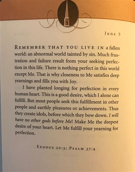Jesus Calling, June 11. INSPIRATION - Jesus Calling. by Sarah Young. TRUST ME and don’t be afraid, for I am your Strength and Song. Do not let fear dissipate your energy. Instead, invest your energy in trusting Me and singing My Song. The battle for control of your mind is fierce, and years of worry have made you vulnerable to the enemy.. 