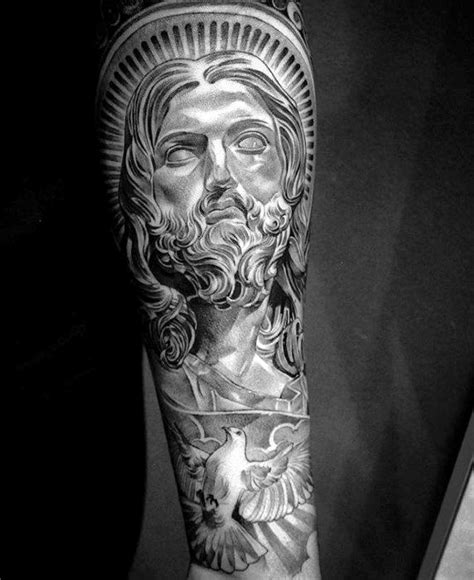 Aug 2, 2021 - Explore Anessa's board "Jesus carrying cross" on Pinterest. See more ideas about jesus carrying cross, sleeve tattoos, tattoos.. Jesus forearm tattoo