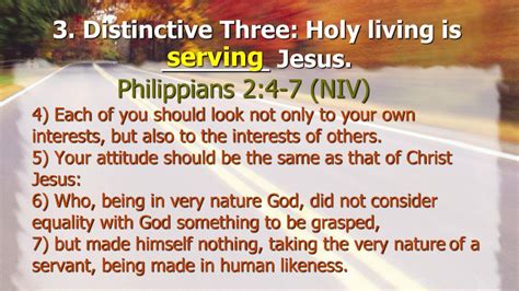 Jesus has a distinctive