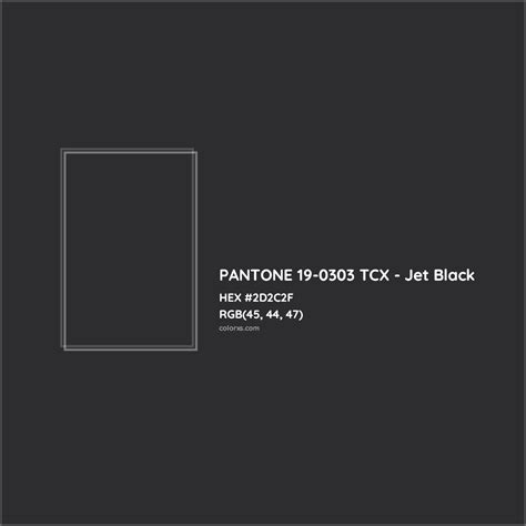 Jet Black (Pantone) color hex code is #2D2C2F - Color-Name.com