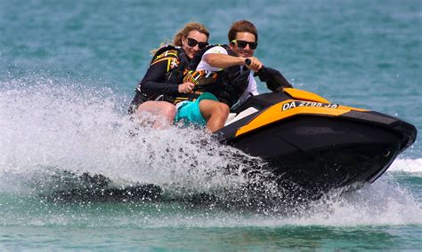 We offer half hour and hour long jet ski rentals. Book your Palm Beach jet skiing tour or rental today! Departing location**: 141 S Flagler Dr. West Palm Beach, FL 33401. From$125. 30 Min., 1 Hour. Jet Ski. Enjoy riding on a new Jet Ski in Palm Beach! Guests can explore the beautiful intracoastal waterway and ocean while freely exploring the area.. 
