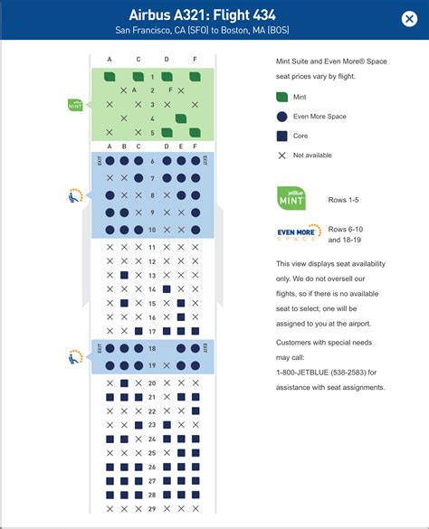 Seat Specs: Even More Space: Pitch 38-39, Width 17.8. Core: Pitch 34, Width 17.8. Guru Tips. Over the next two years, JetBlue will make major improvements to their A320s to improve the cabin experience, including providing the most legroom in coach. All of JetBlue's new A320 aircraft have a redesigned interior, including all-leather Rockwell ....