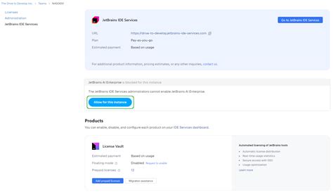 Jetbrains organization account