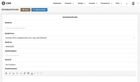 Jetpack CRM System Emails