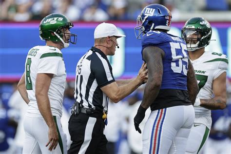 Jets’ Rodgers says Giants’ Ward was making things up when discussing their on-field exchange