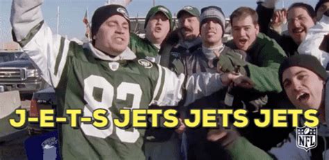 Jets chant gif. Before this new slogan took off, protestors were shouting the original 'F*** Joe Biden' chant at sports events all over the country, including the New York Jets game against the Tennessee Titans ... 