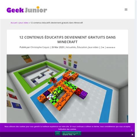 Jeux éducatifs gratuits Minecraft - Internet Matters