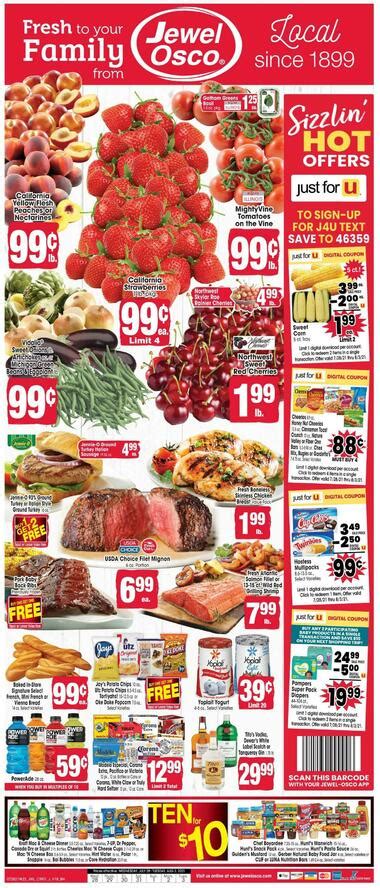 Jewel Osco Dyer Indiana Weekly Ad for 805 Joliet St Dyer, IN 46