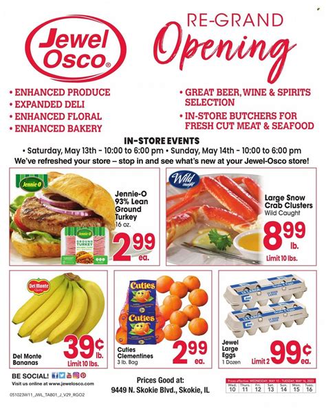Browse all Jewel-Osco locations in Naperville, IL for pharmacies and weekly deals on fresh produce, meat, seafood, bakery, deli, ... Weekly Ad. Jewel-Osco Ogden & Washington. ... Jewel-Osco 95th St & Route 59.