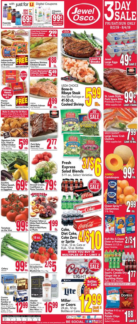 Jewel-Osco for U - Grocery Rewards - Grocery Coupons - Loyalty Program | Jewel-Osco. Shopping at 2940 N Ashland Ave. Change. Unlimited Free Delivery with FreshPass®. Plus score a $5 monthly credit with annual subscription – a $60 value! Restrictions apply. Start Free Trial. Save up to 20% weekly with for U™.. 