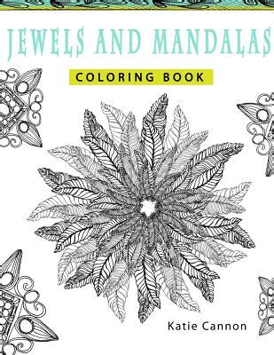 Jewels And Mandalas Adult Coloring Book