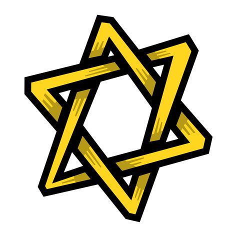 Jewish Star Drawing