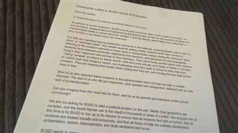 Jewish parents pen letter to Berkeley school district demanding better student protection