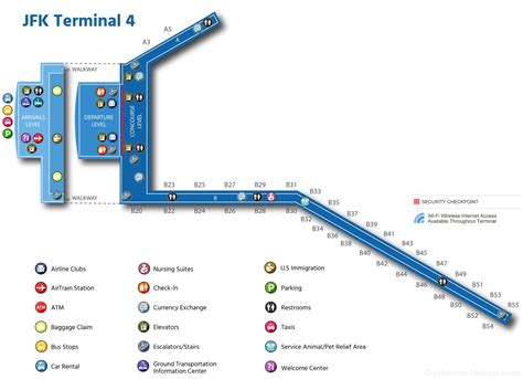 Jfk airport terminal 4 map. The Port Authority of New York and New Jersey (212) 435-7000 • 4 World Trade Center, 150 Greenwich Street, New York, NY 10007 Version 0.1.6 