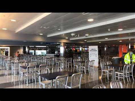 Terminal 1 has a small food court if you walk past the check-in cou