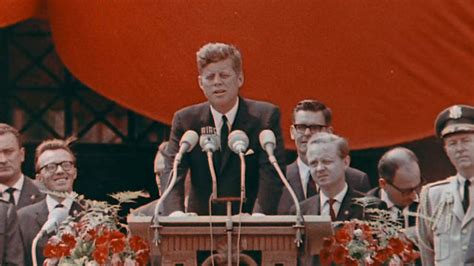 Jfk to berlin. The Kennedy and Reagan speeches defined the Berlin Wall. The first speech helped make it an international symbol of political oppression. The second arguably helped bring it down. Each speech was a tightrope walk. On one level, Kennedy and Reagan acted like passionate Cold Warriors. 
