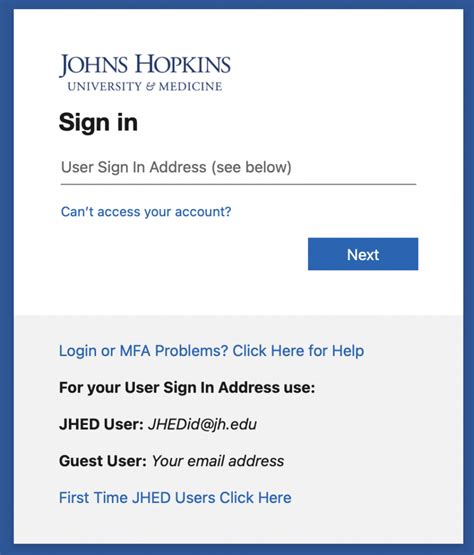 Email: [your email@jhu.edu] Domain\username: "[your JHED ID]" Password: [your password] Exchange server: "mobile.johnshopkins.edu" use secure connection (SSL) (check this box) You also need to select some specific type of account at the beginning -- i want to say "microsoft exchange server" or something like that.. 