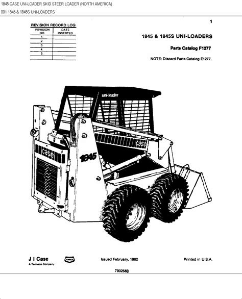 Ji case 1845 1845s uni loaders illustrated parts catalog manual. - Manuale di installazione di etec 150.