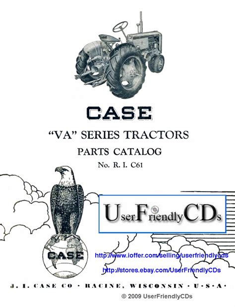 Ji case va series vac vah vao tractor parts catalog manual. - 2003 acura cl ac condenser fan manual.