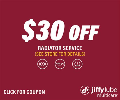 Top Stores Top 20 Coupons Black Friday Sales Current Jiffy Lube Coupons for October 2023 Save with our 19 active Jiffy Lube discount codes CODE EXPIRING SOON! $20 Off Jiffy Lube Oil...