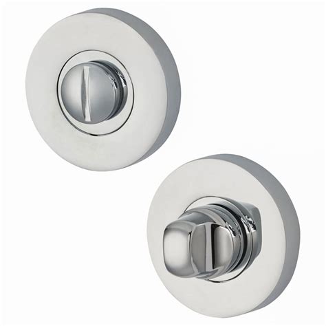 Jigtech Round Bathroom Turn & Release Set - Polished Chrome