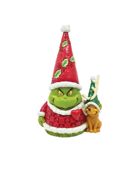 Jim Shore Grinch And Max Gnome Dr. Seuss - Decorative Figurines