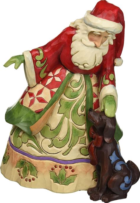 Jim Shore Heartwood Creek Santa with Puppies Figurine, 9.25 …