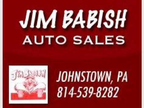 Jim babish auto sales pa. Serving Johnstown, Pennsylvania (PA), Jim Babish Auto Sales Inc. is the place to purchase your next Used Ford Super Duty F-250. View photos and details of our entire used inventory. 