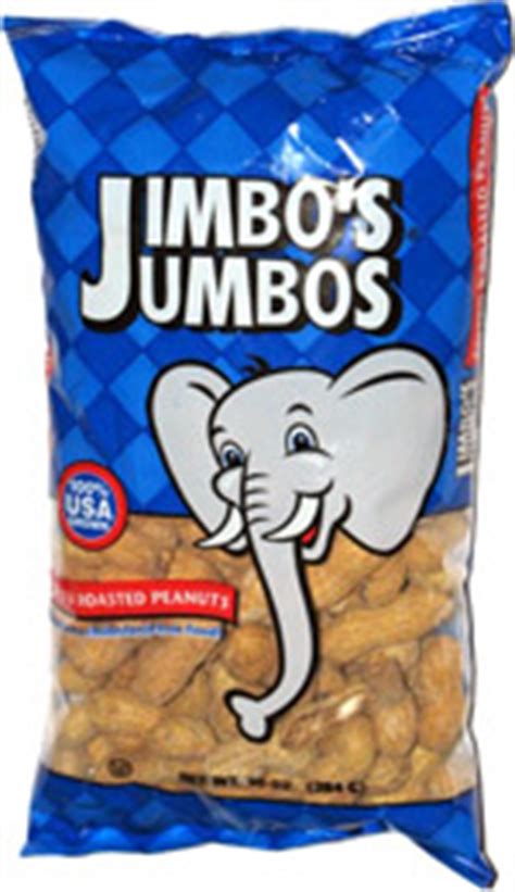 Jimbo jumbo%27s. Mar 9, 2015 · Headquartered in Edenton, Jimbo’s Jumbos is a manufacturer of peanut products including roasted and salted peanuts in the shell, peanut butter, granulated peanuts, oil roasted and dry roasted peanuts. The company currently has 208 employees in Chowan County. Jimbo’s Jumbos is part of the Hampton Farms family of companies. 
