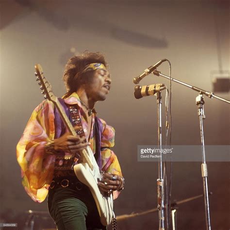 Jimi Hendrix performs