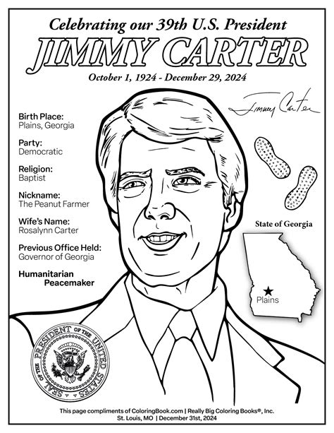 Jimmy Carter Coloring Page