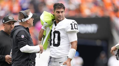 Jimmy Garoppolo working on chemistry with Raiders’ receivers with Meyers in concussion protocol