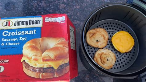 The first -- and most important -- thing to know about making a Jimmy Dean breakfast sandwich in the air fryer is how long and at what temperature to cook it. You will want to preheat the air .... 