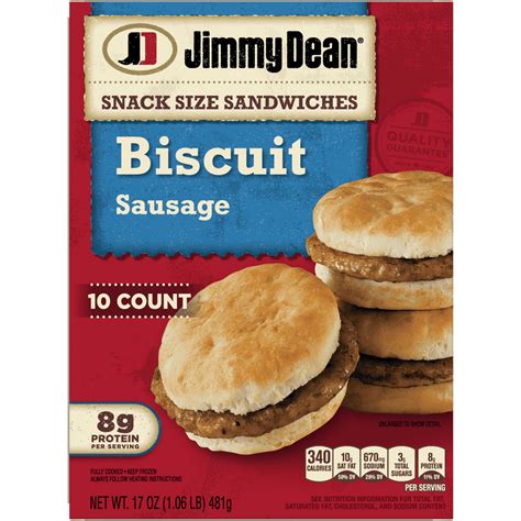 Jimmy dean sausage biscuits. Place a cooked sausage patty in the center of each flattened piece of dough and fold the sides over to create a sealed roll up. Brush the roll ups with melted butter or egg wash and sprinkle any desired seasonings on top. Finally, place the roll ups in the air fryer for 8-10 minutes or until golden brown and crispy. 