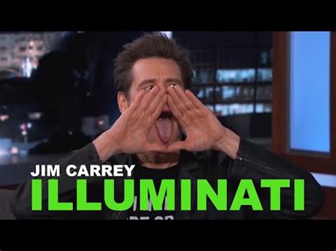 In 2014, Jim Carrey came on Jimmy Kimmel Live and immediately began flashing weird symbols, a triangle with his hands and his toungue hanging out, ... Jim Carrey referred to his toungue being stuck out in the triangle …. 