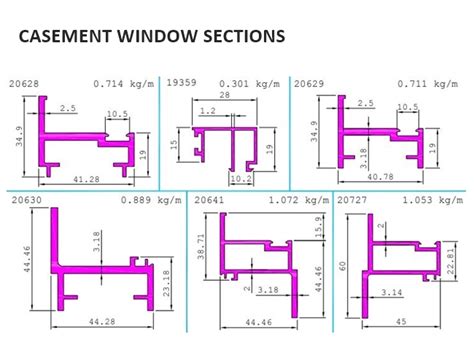 Jindal aluminium casement window sections. 2 38 59 34. 108 18 SL.  They...
