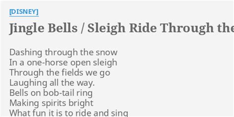 Jingle Bells/Sleigh Ride Through the Snow - lyrics.com