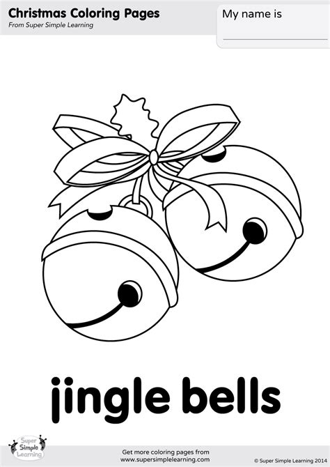 Jingle Bells Coloring Shee