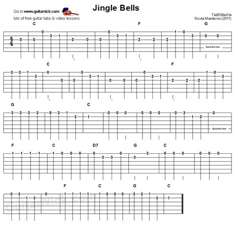 Jingle bell guitar chords. Do you know more songs which are so popular? Do you like this tabs? Please write anything in comments 🙂 Thanks! Today I want to share tabs for one of the most popular songs - American Christmas song Jingle Bells on a single string! This song translated into many languages. Play on the high «e» string: 4-4-4---4-4-4---4-7-0- … 