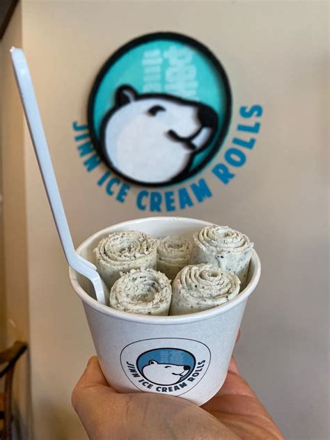 Jinn ice cream rolls fort lee. Jinn Ice Cream Rolls, presumably a rolled ice cream shop, is coming to Fort Lee. The rolled ice cream trend (see NYC summer 2015), which has been slowly creeping into Bergen with openings last year in Lyndhurst (Freezing Point), Paramus (Winking Cow) and coming to Englewood (Lucky Roll). No word on an opening date, though… 